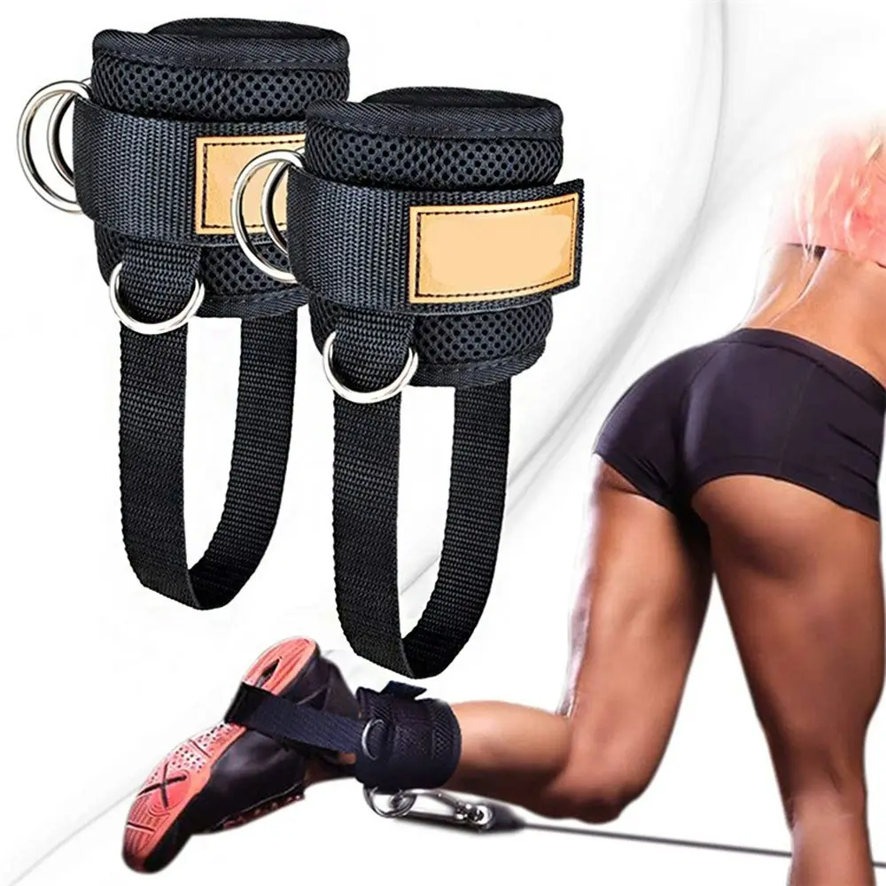 2Pcs Resistance Band Ankle Strap Home Gym Equipment Leg Strength Training Band - Sports & Outdoor
