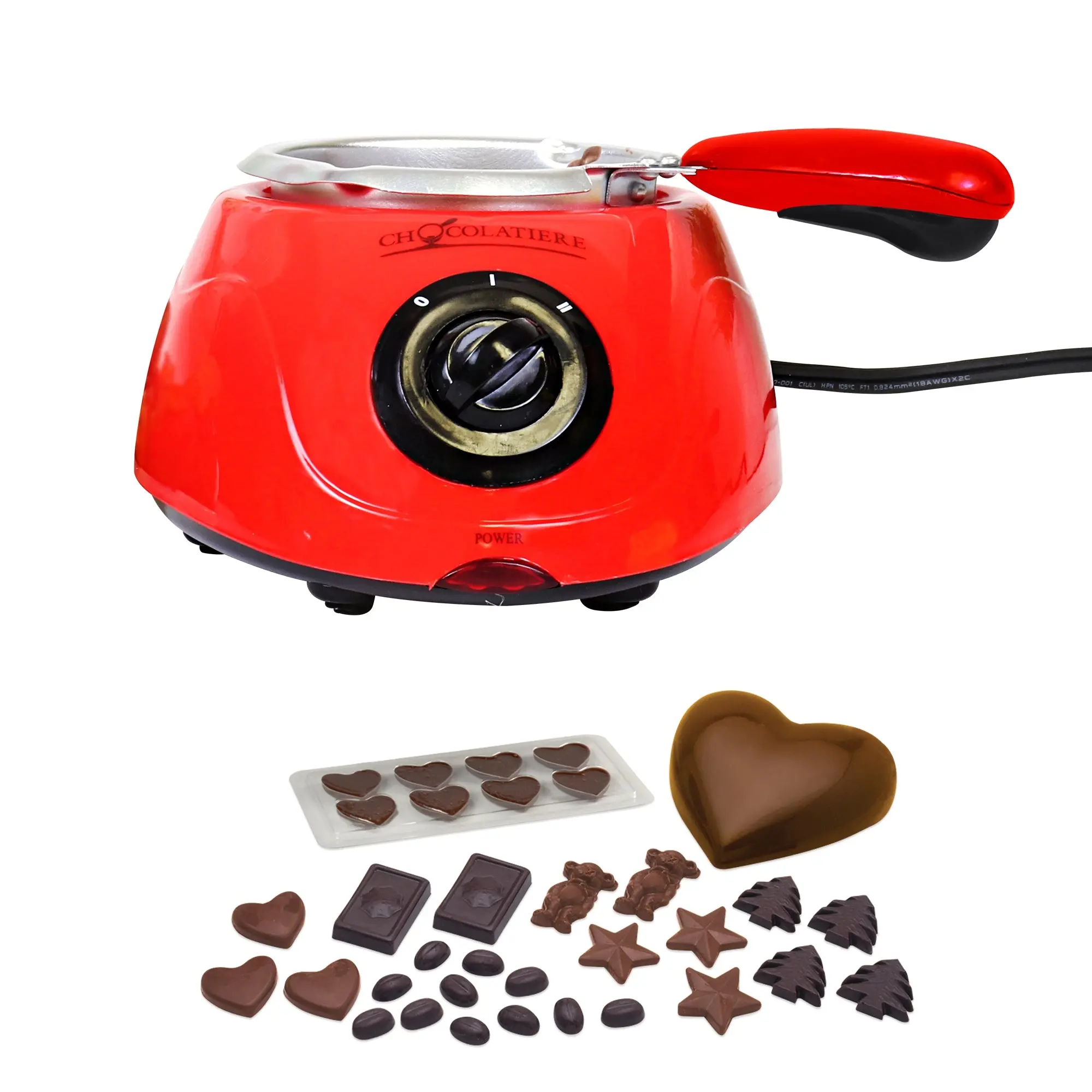 Total Chef Chocolatiere Electric Chocolate Melter, 250g Red - Home & Garden