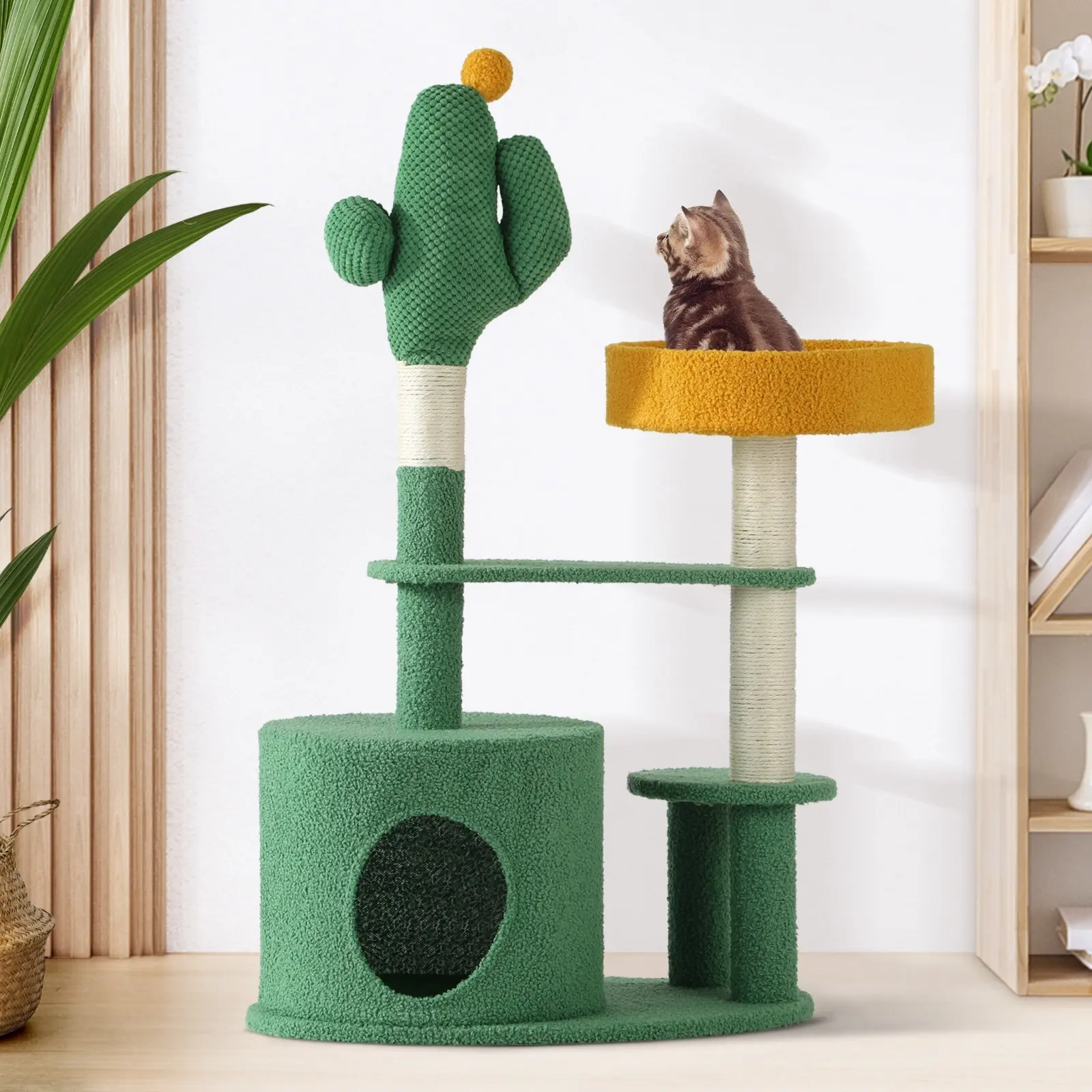 Alopet Cat Tree Tower Scratching Post 96cm Furniture Scratcher Pet Condo Bed - Pets