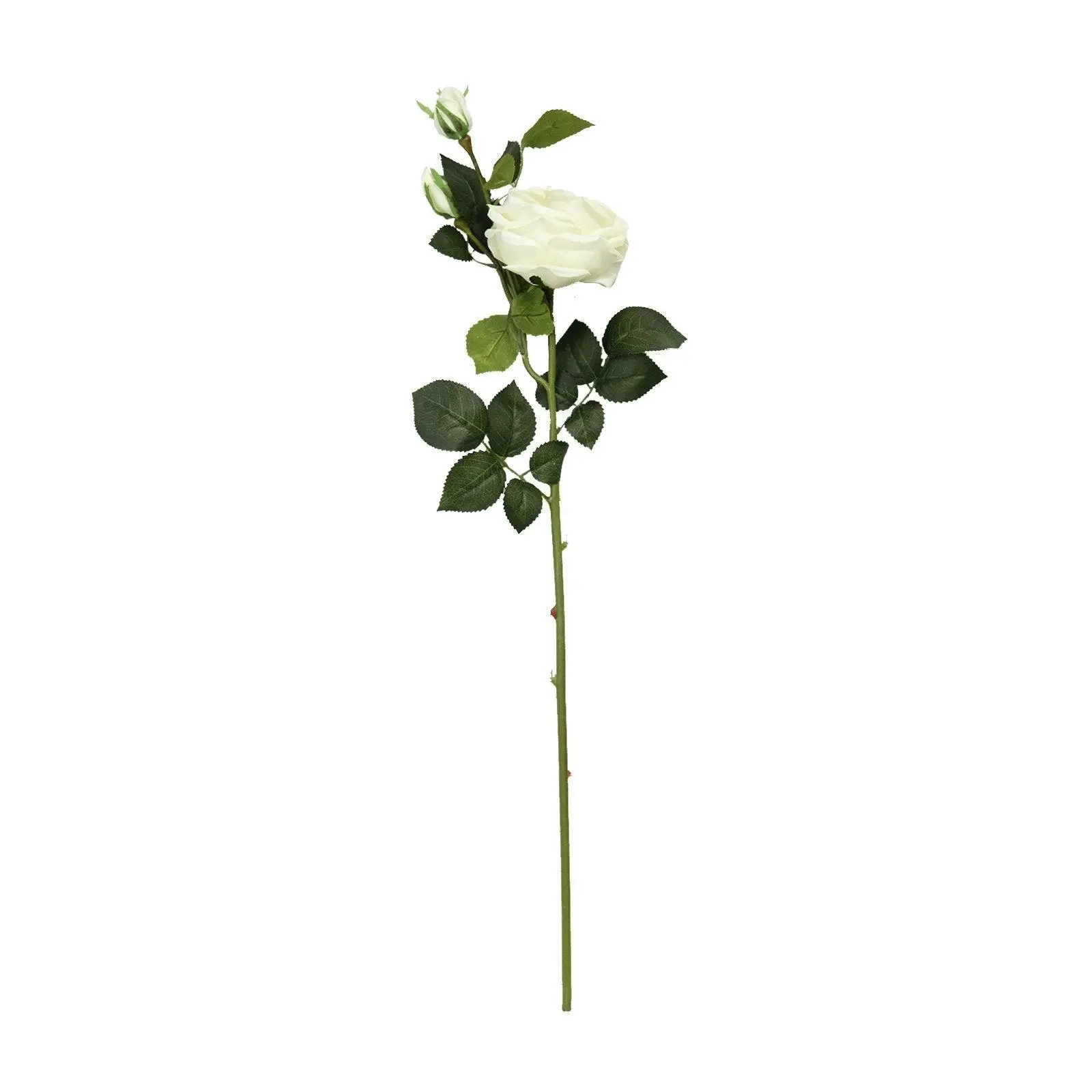 Artificial Rose Stem - White 70cm