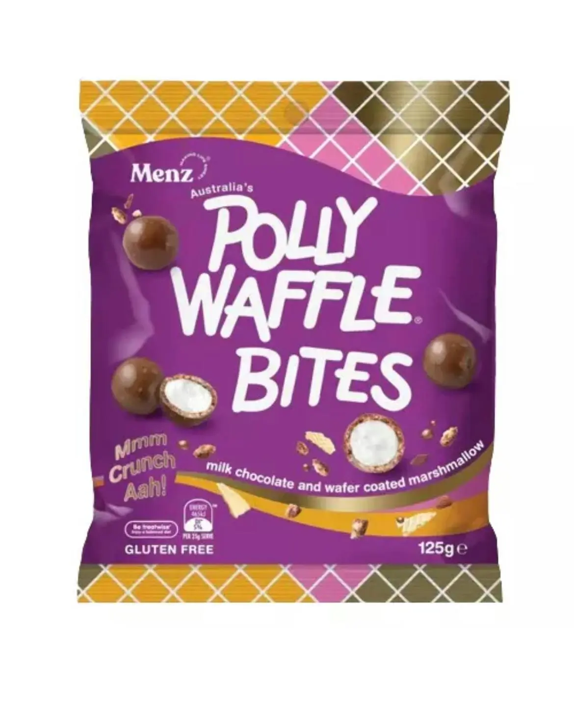POLLY WAFFLE BITES 125G - Groceries