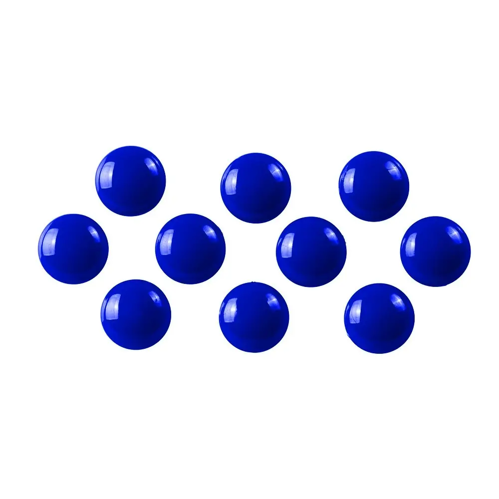 10PK Quartet 30mm Magnet Buttons Document/Photo Holder For Magnetic Board Blue - Office