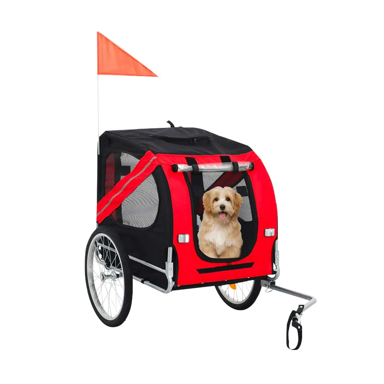 Pet Bike Stroller Bicycle Trailer Pram Pet Jogger Dog Cat Small to Medium Size - Pets