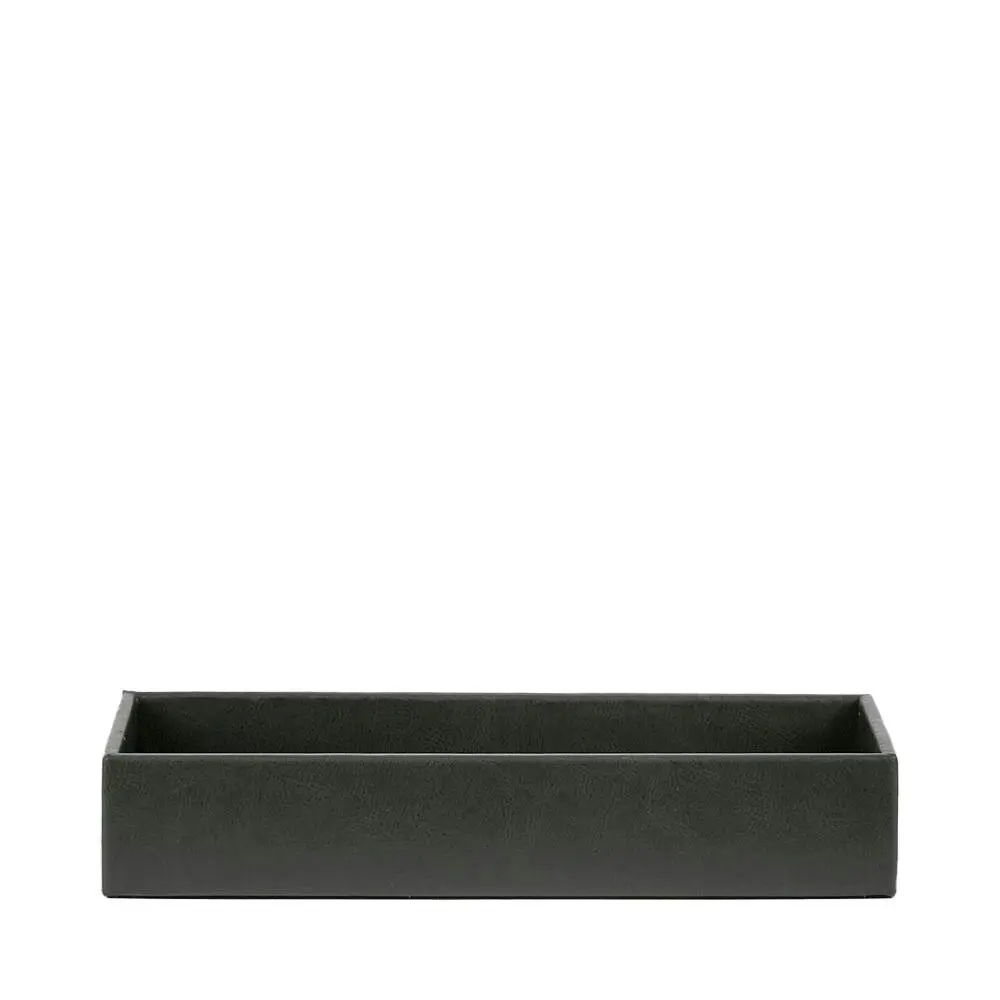Belle Bathroom Tray Storage Bath Countertop Organiser Rectangle 30.5cm Black - Home & Garden