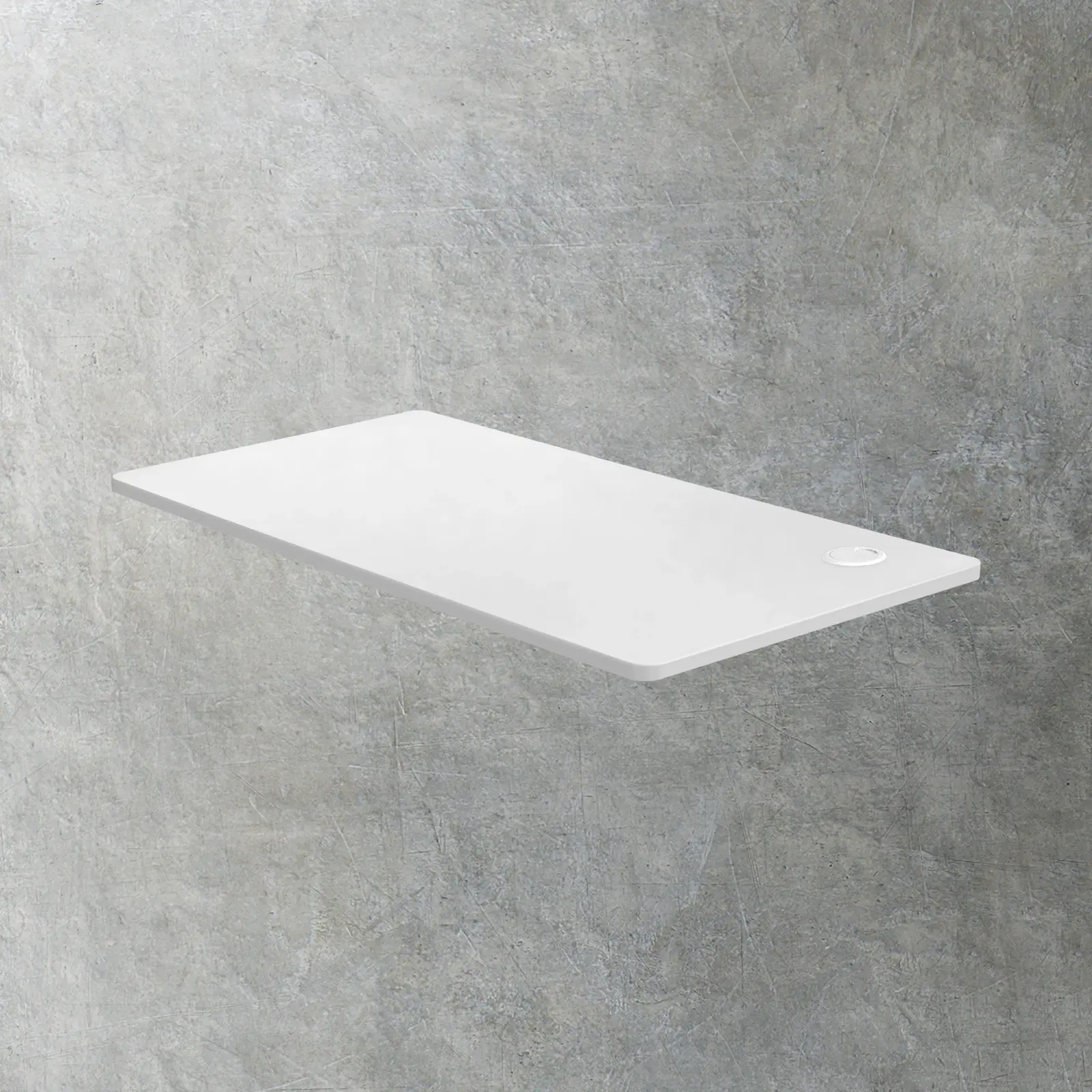 Oikiture 120cm Desk Board Electric Desk Board Computer Table White - Furniture