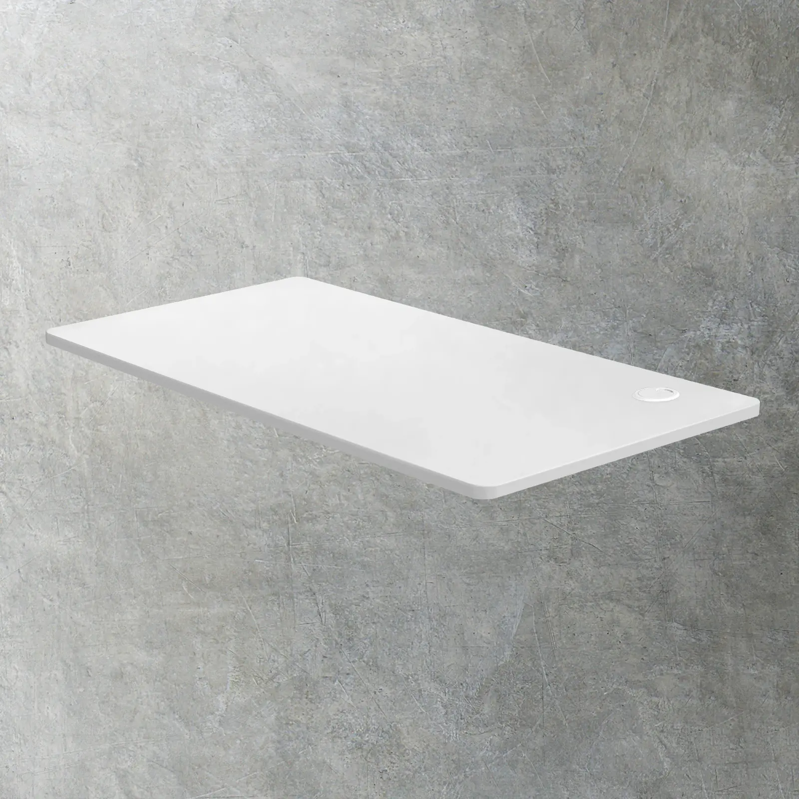 Oikiture 140cm Desk Top Electric Desk Board Computer Table White - Furniture