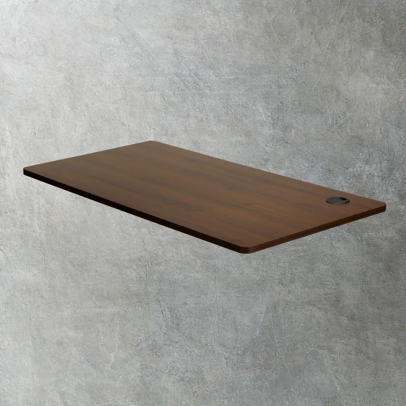 Oikiture 140cm Desk Top Electric Desk Board Computer Table Walnut - Furniture