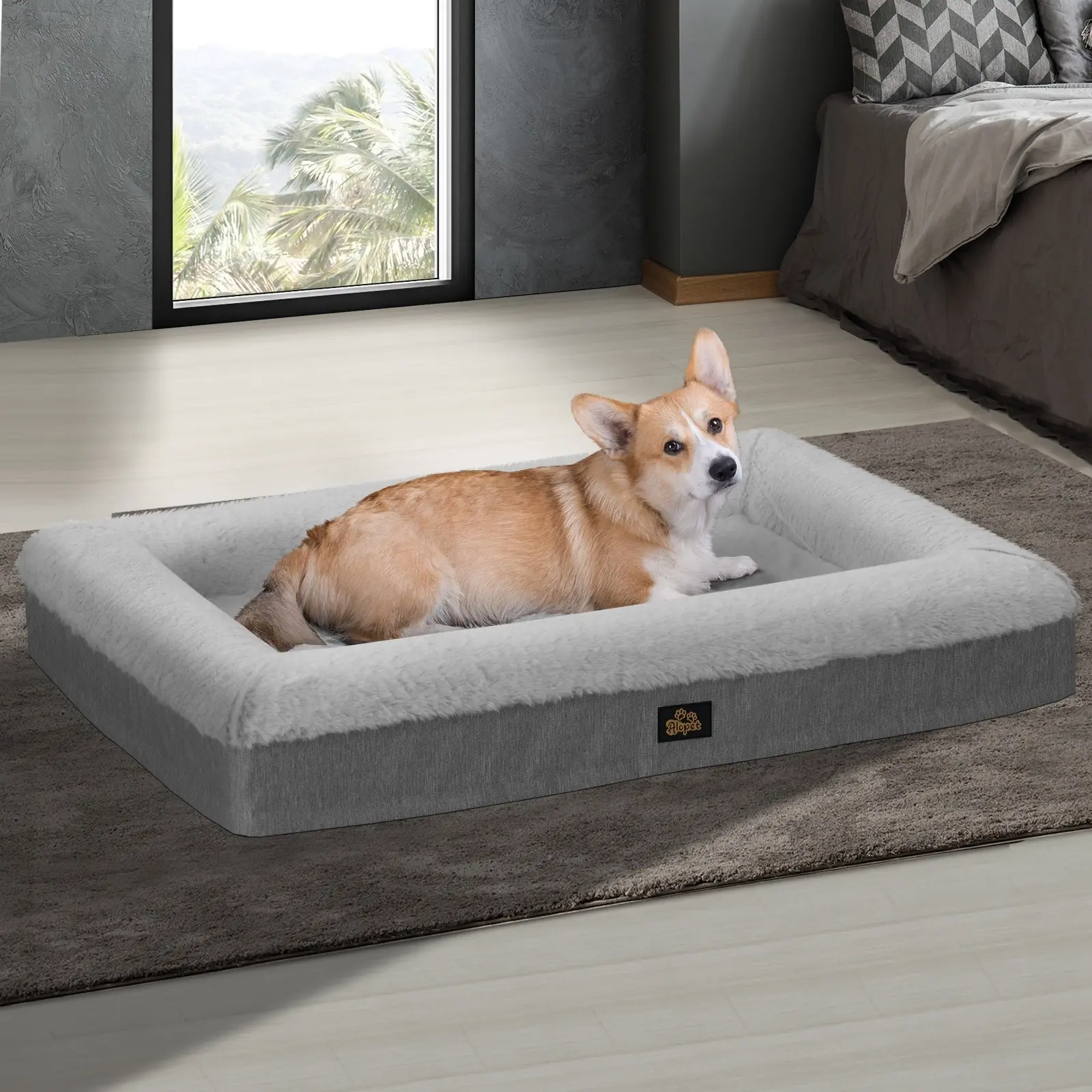 Alopet Orthopedic Dog Sofa Beds Calming Mattress Pet Mat Washable Removable XX Large - Pets