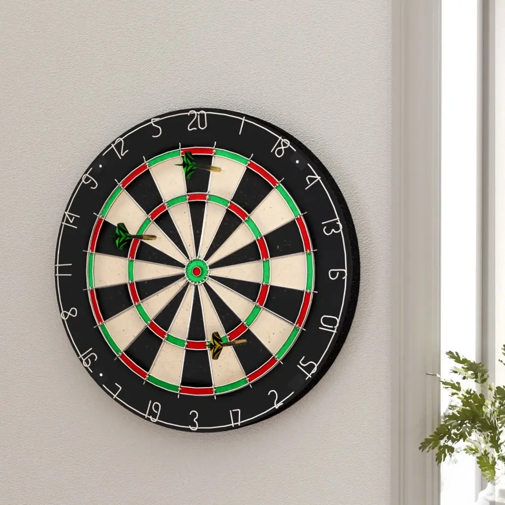 18" Dartboard Dart Board with Steel Darts Competition Party Game - Sports & Outdoors Specials up to 70% Off