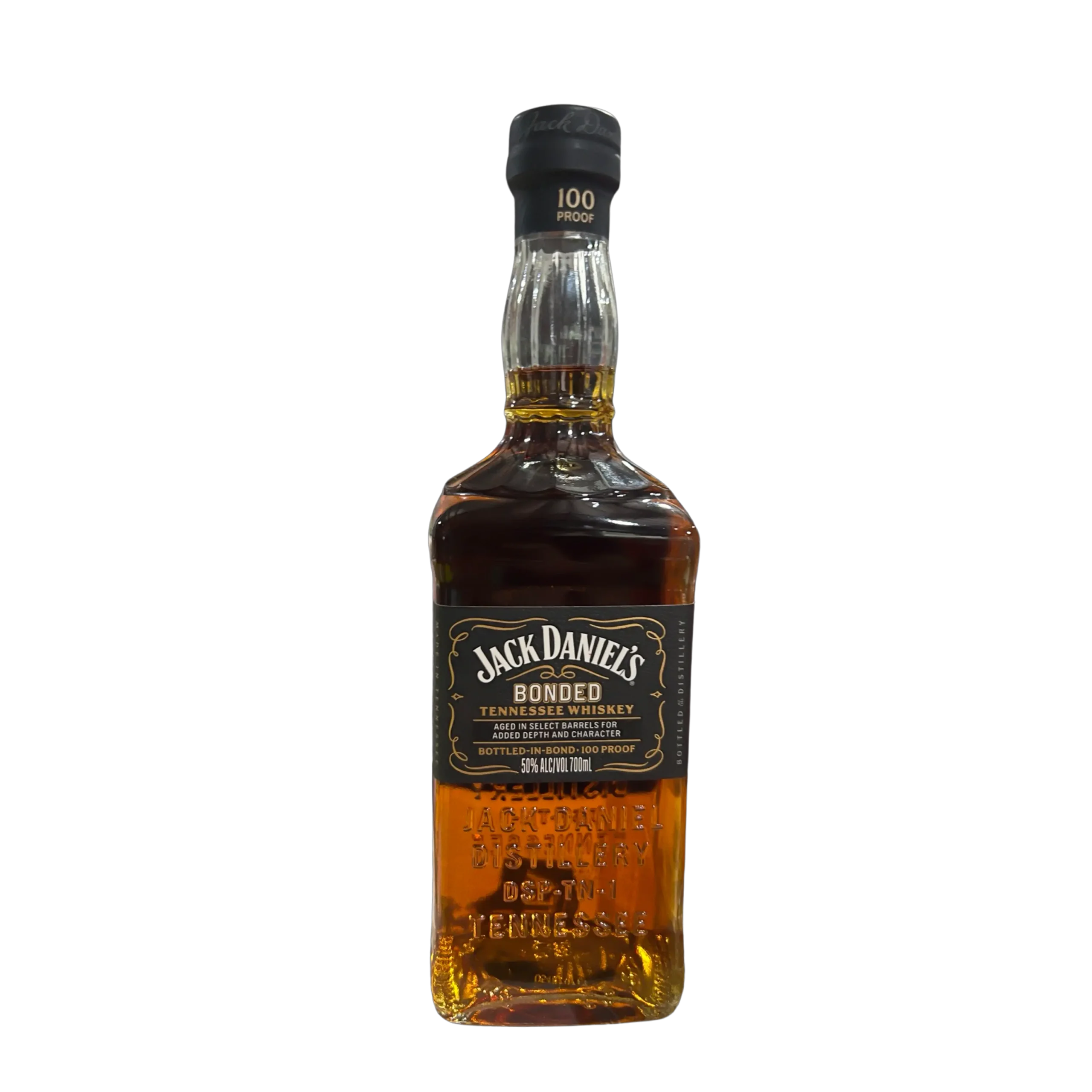Jack Daniel's Bonded Whiskey (Signed by Chris Fletcher) 700ml - Alcohol