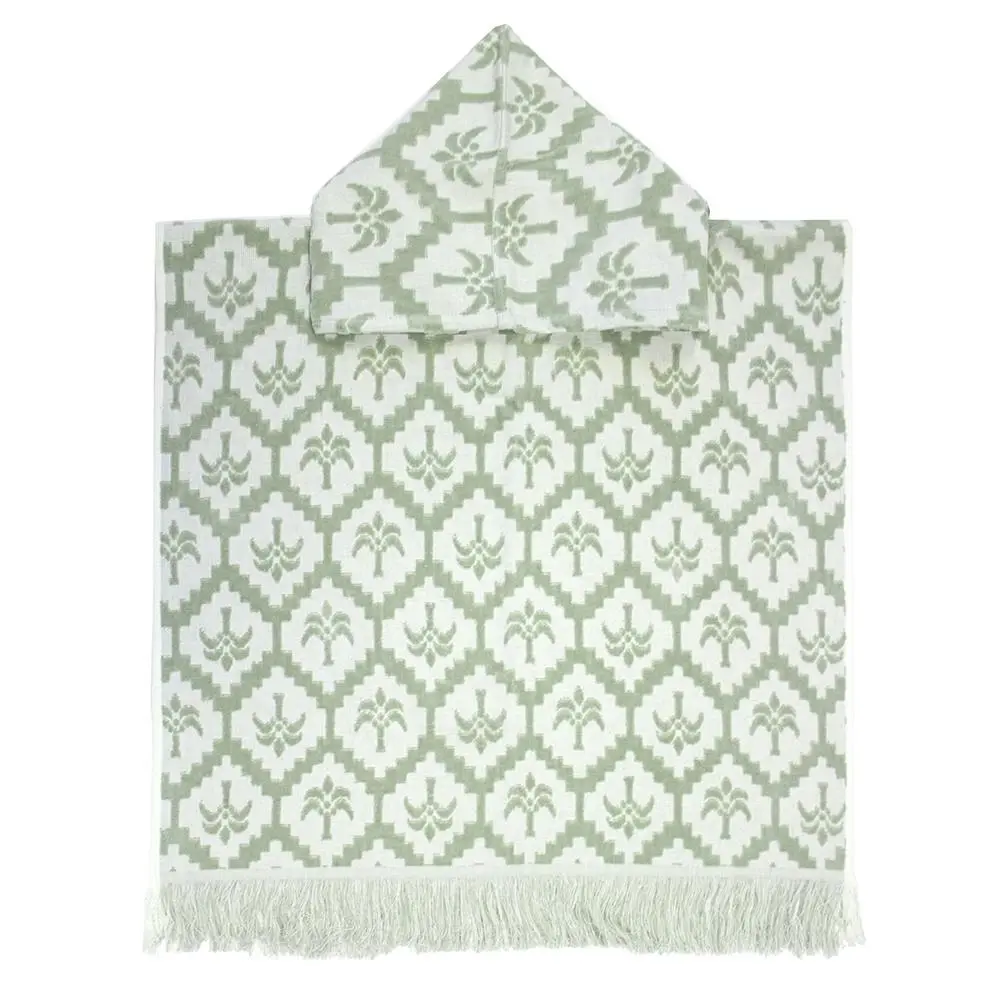 Bambury Home Living Ultra soft Cocos Kids Poncho Sage Cotton Woven 60 x 60cm - Home & Garden