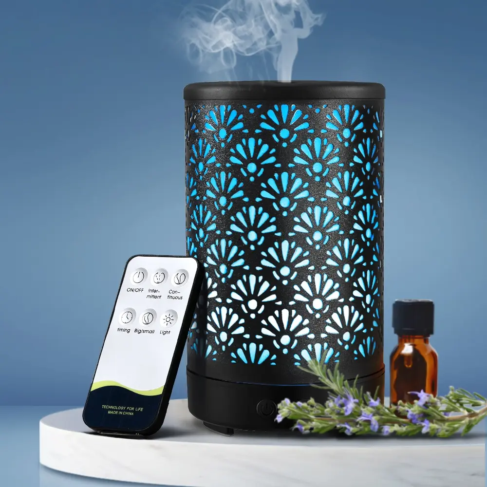 Devanti Aroma Diffuser Aromatherapy Black 100ml - Home & Garden