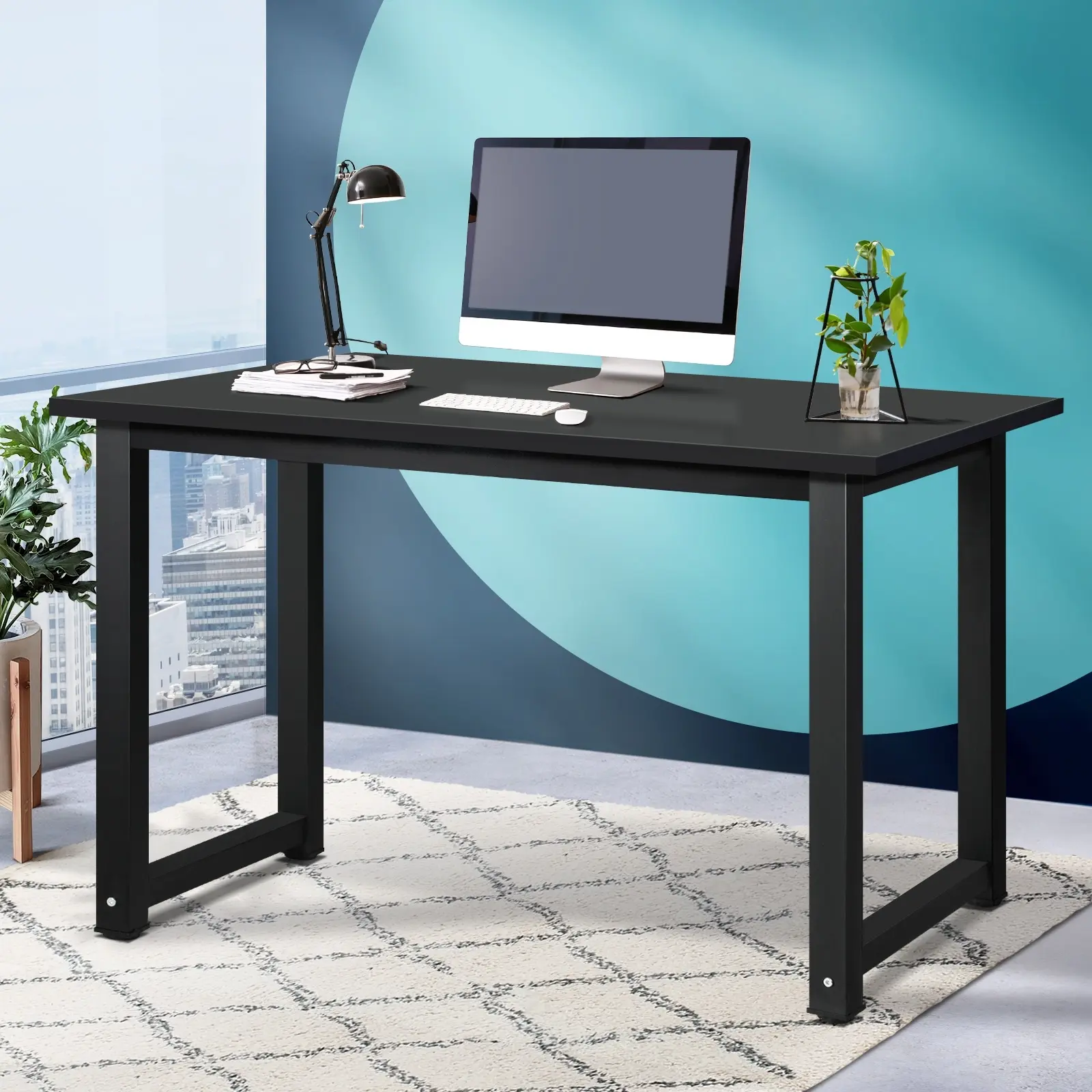Oikiture Computer Desk Home Office Table Study Workstation Laptop Desks 120cm - Save up to 70% Off Office Furniture Specials