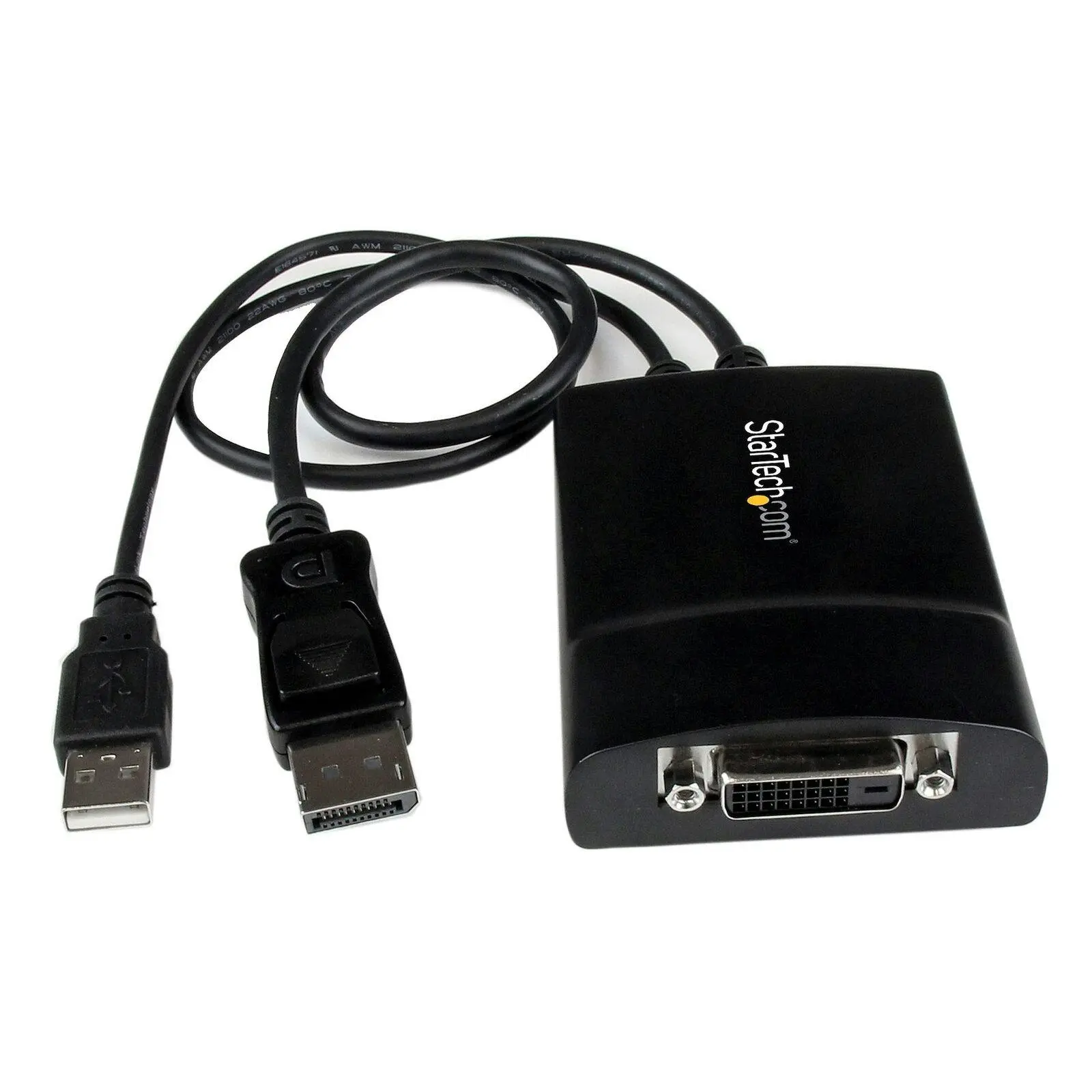 Star Tech DisplayPort To DVI Dual Link Active Adapter 1080p/60Hz 37cm Black - Electronics