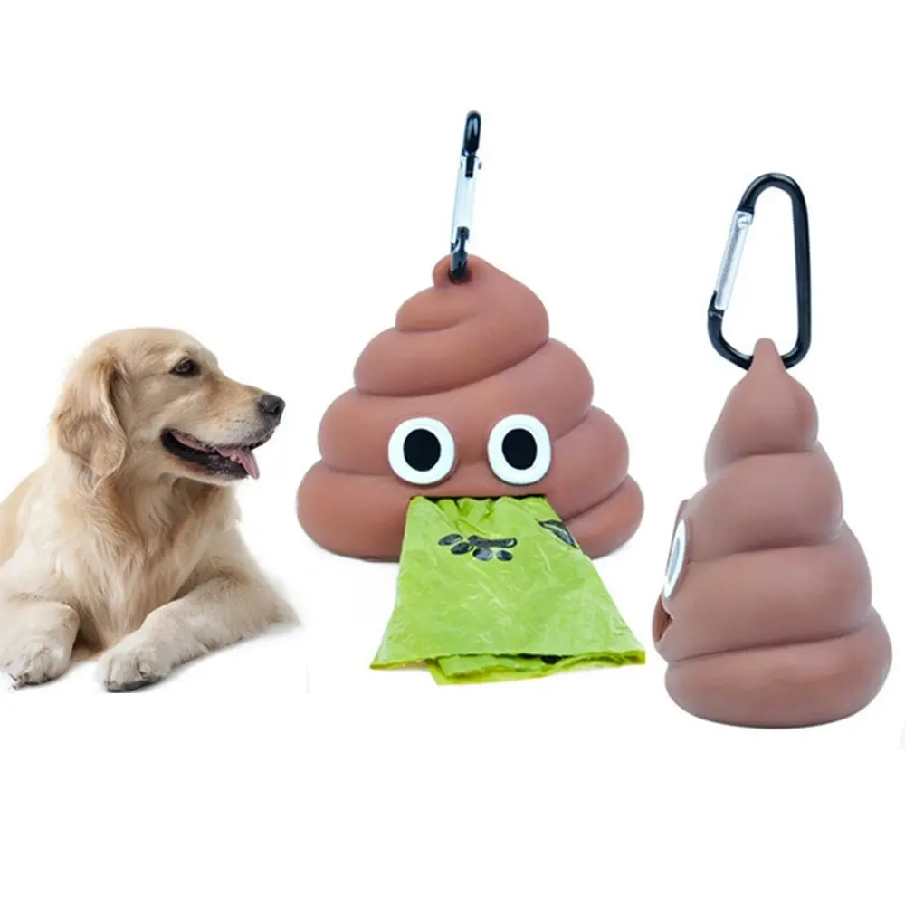 One Dog Poo Bag Holders with one roll of garbage bag - Pets