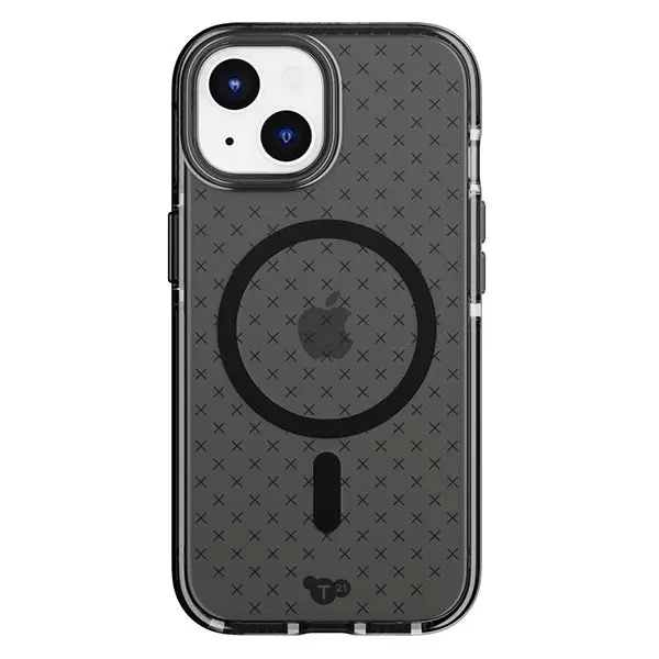 Tech 21 Evo Check MagSafe Case (Suits iPhone 15 Plus) - Smokey Black