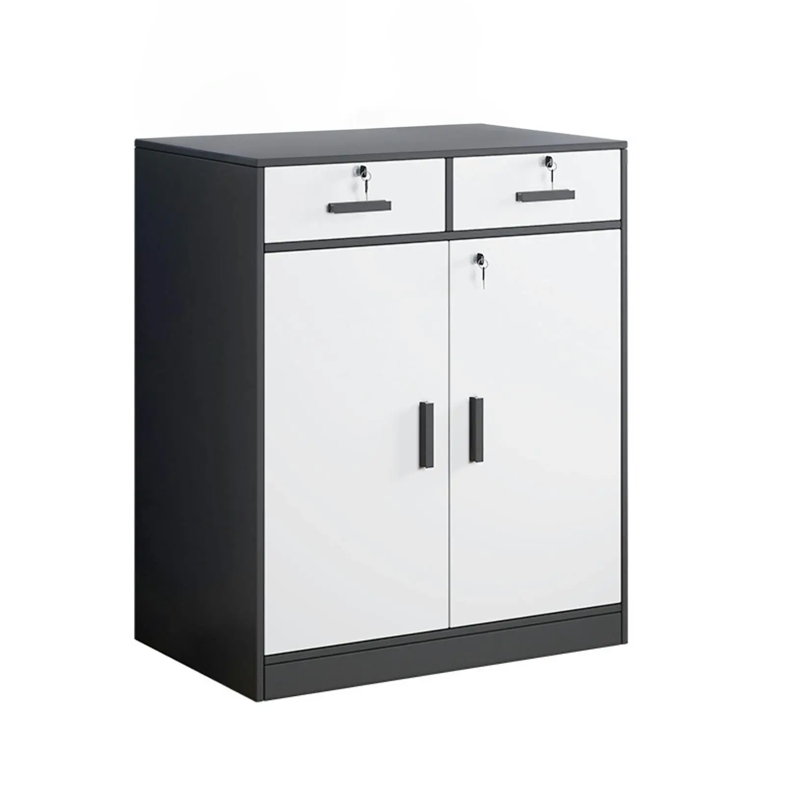 Filing Cabinet Document Organiser Office Storage Lockable Drawer Cupboard - Furniture