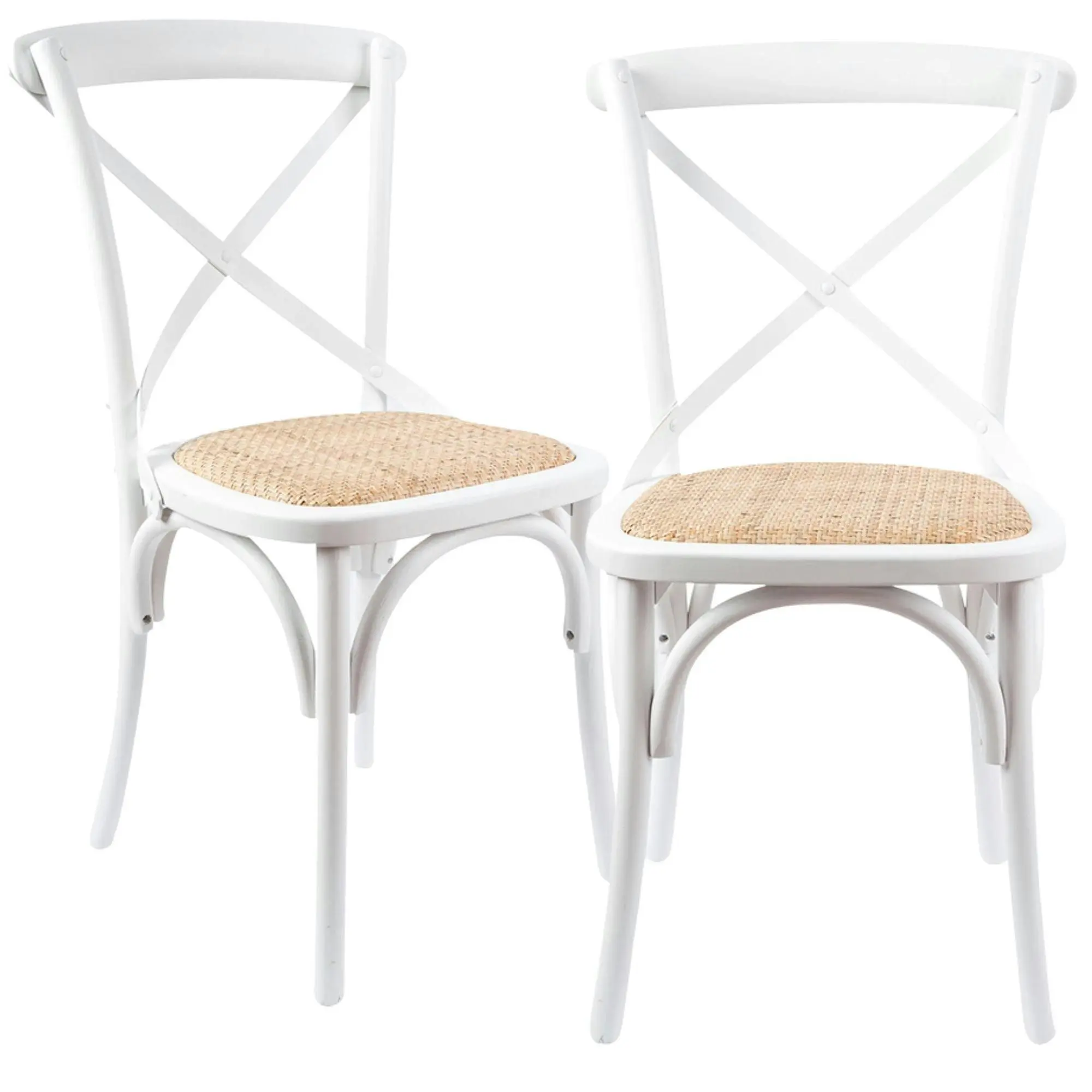 Aster 2pc Set Dining Chair White - Furniture