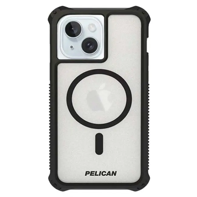 Pelican Guardian Rogue Case (Suits iPhone 15) - Clear Black