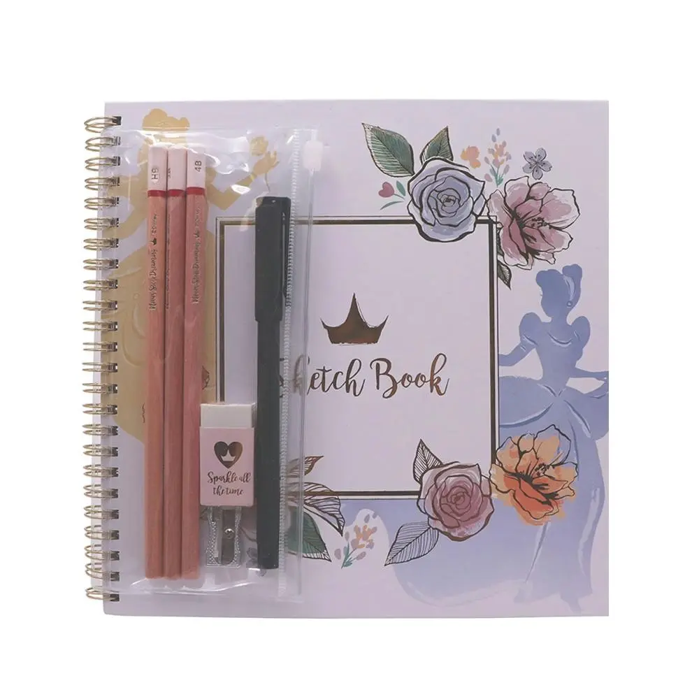 Disney Princesses Sketch Book Set Kids/Children Art/Craft Drawing/Writing 3y+ - Office