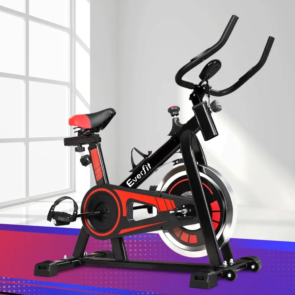 Everfit Spin Bike Exercise Bike Flywheel Cycling Home Gym Fitness 120kg - Shred Sale - Up to $400 off