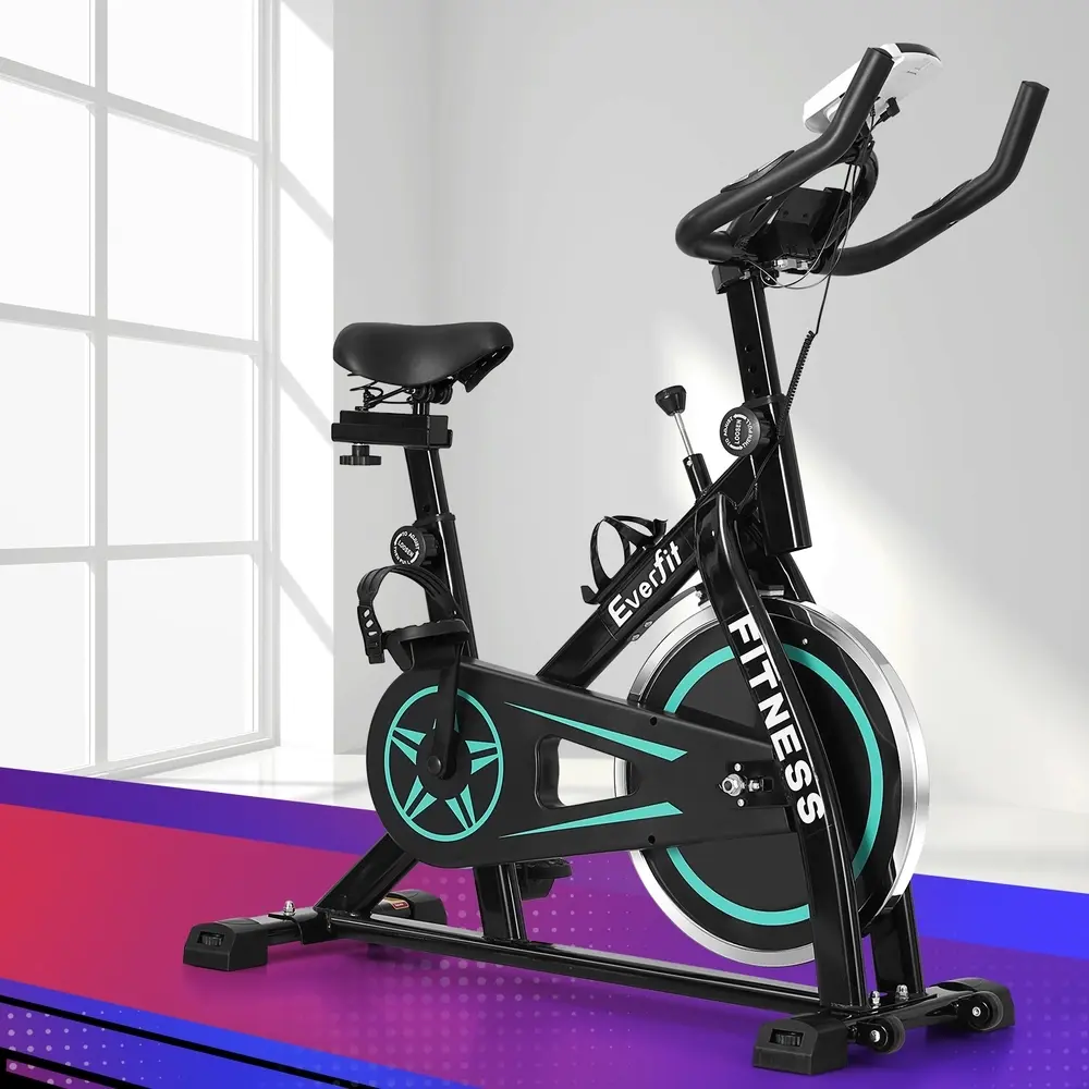Everfit Spin Bike Exercise Bike 10kg Flywheel Fitness Home Gym 150kg capacity - Sports & Outdoor