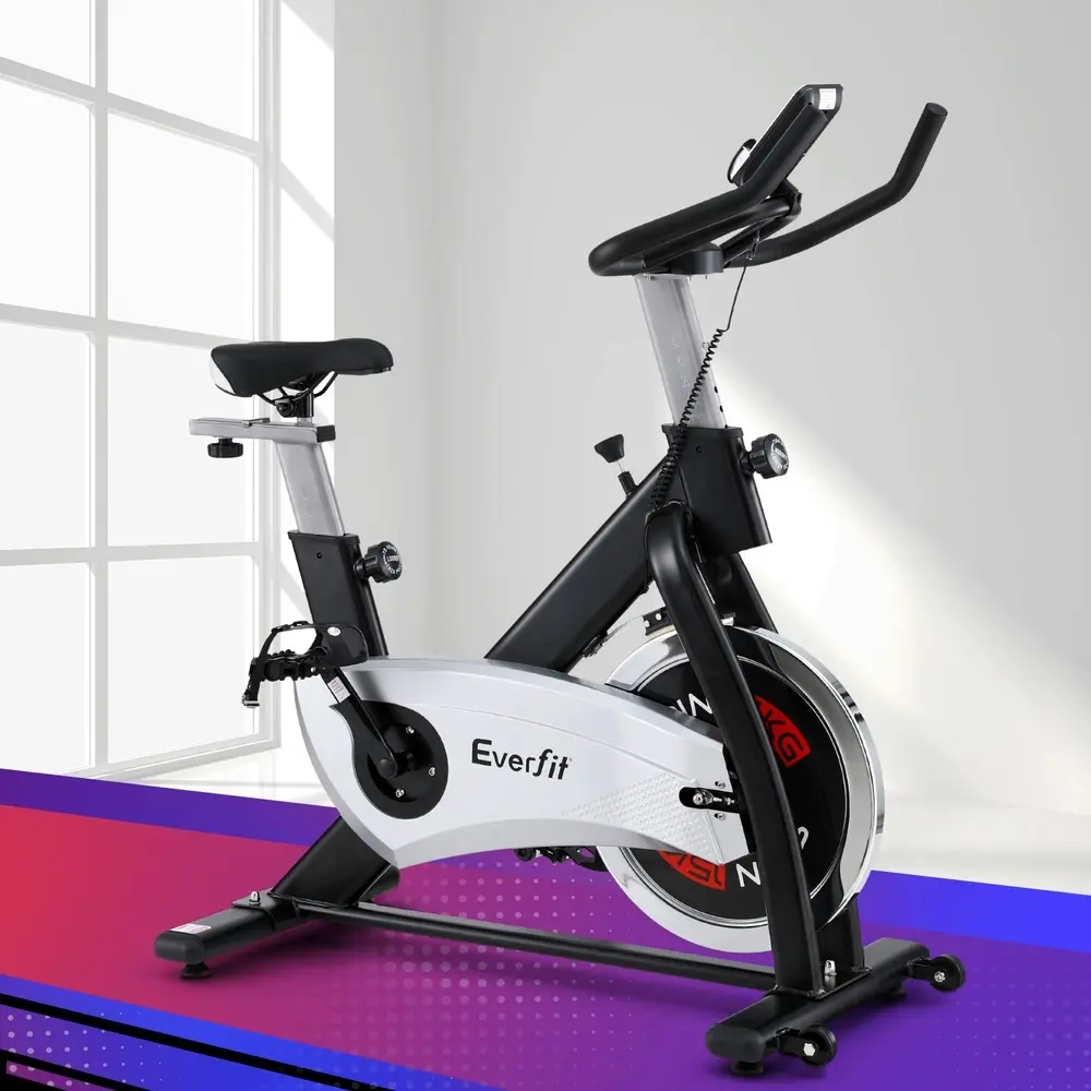 15kg Flywheel Spin Bike Everfit Exercise Bike Home Gym Fitness 120KG Capacity - Shred Sale - Up to $400 off