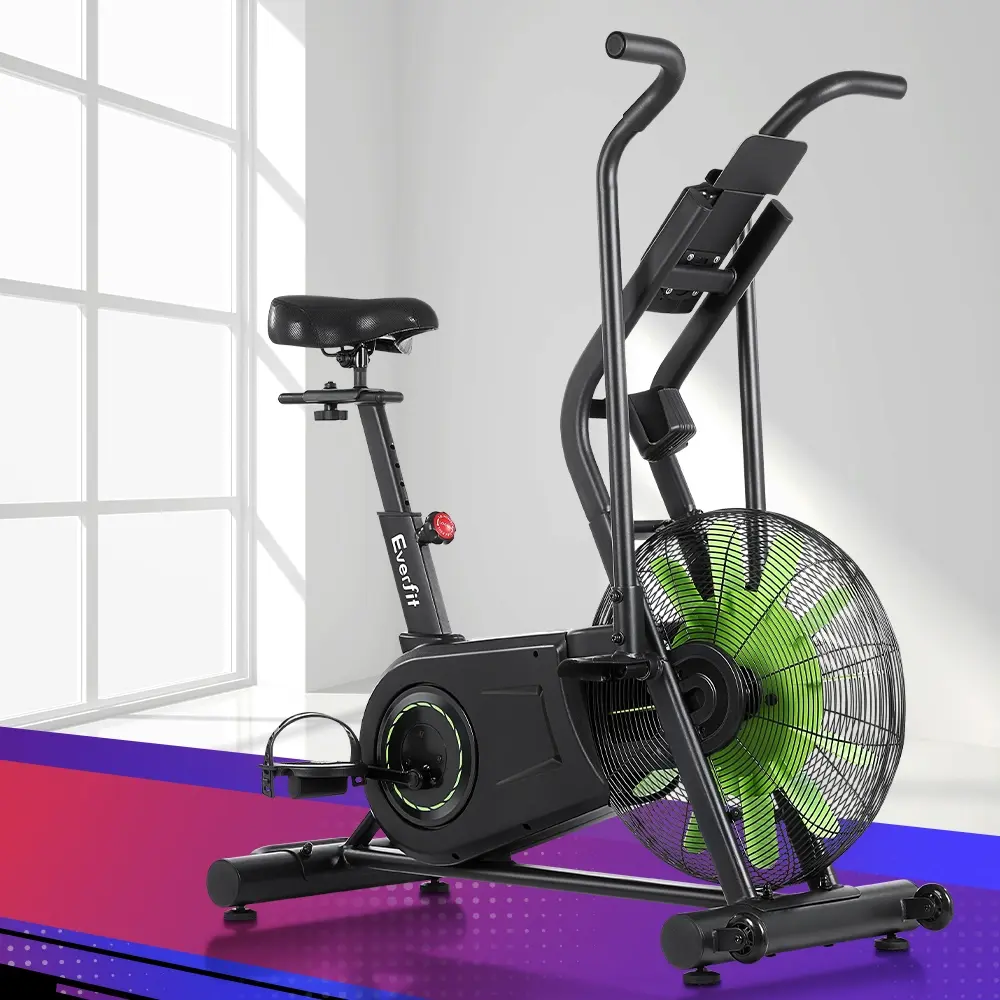 Everfit Air Bike Dual Action Exercise Bike Fitness Home Gym Cardio - Shred Sale - Up to $400 off