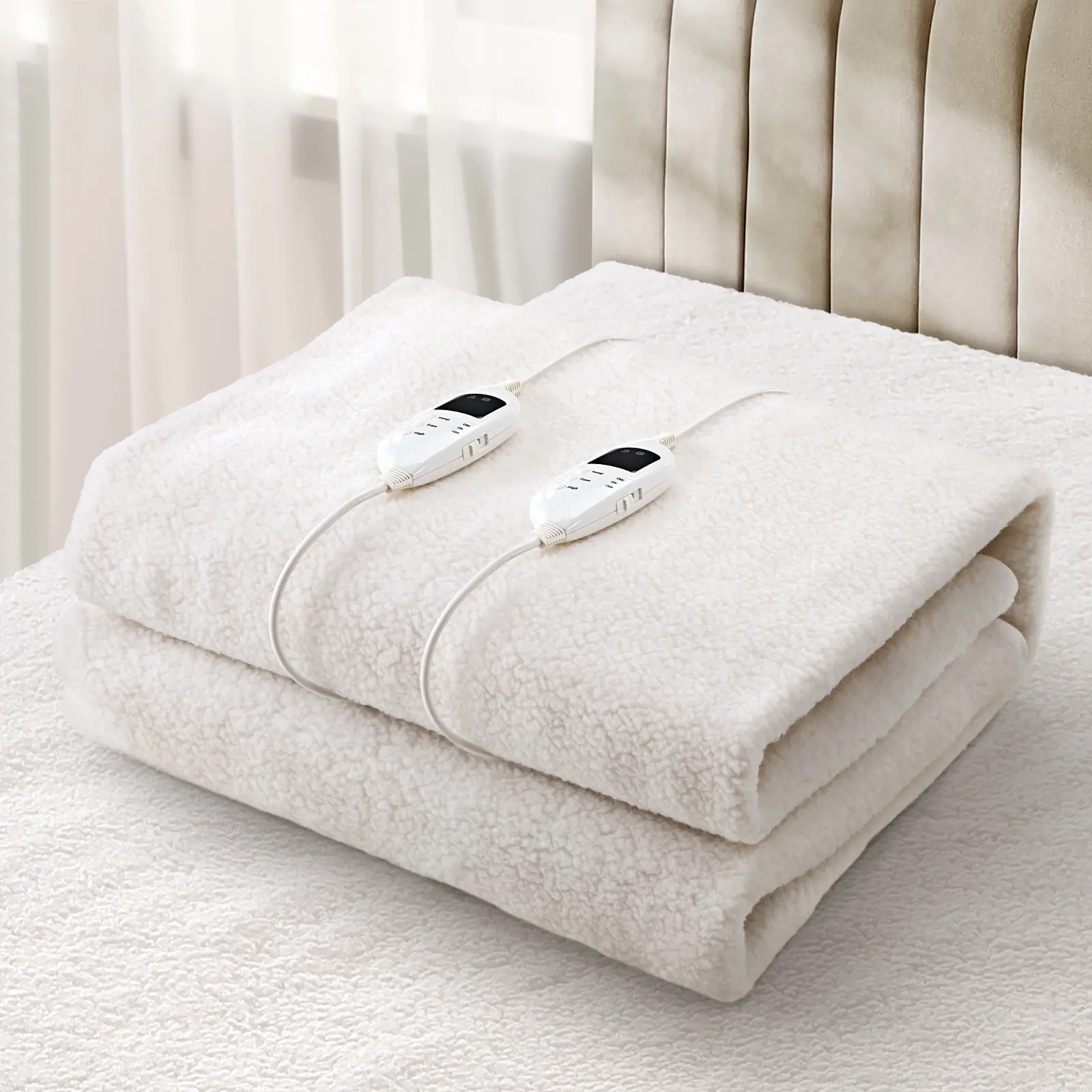 Bedra Electric Blanket Fleece Heated Fully Fitted Winter Pad Washable King - Home & Garden