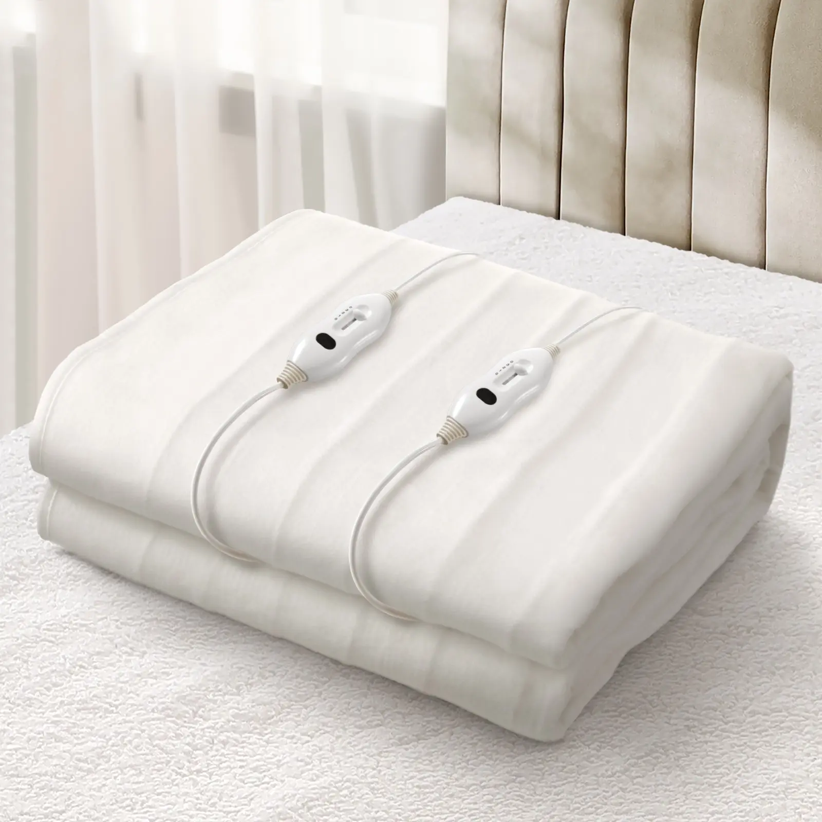 Bedra Electric Blanket Fully Fitted Polyester Winter Heated Underlay Double - Home & Garden