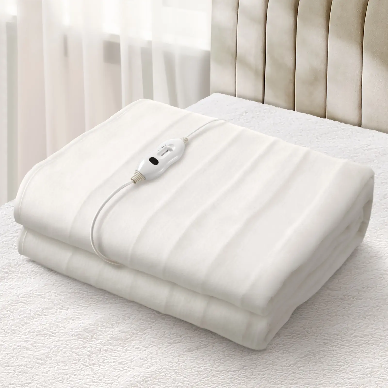 Bedra Electric Blanket Fully Fitted Polyester Heated Underlay Washable Single - Home & Garden