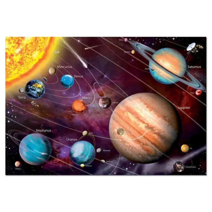 1000pc Neon Solar System Puzzle - Toys & Games