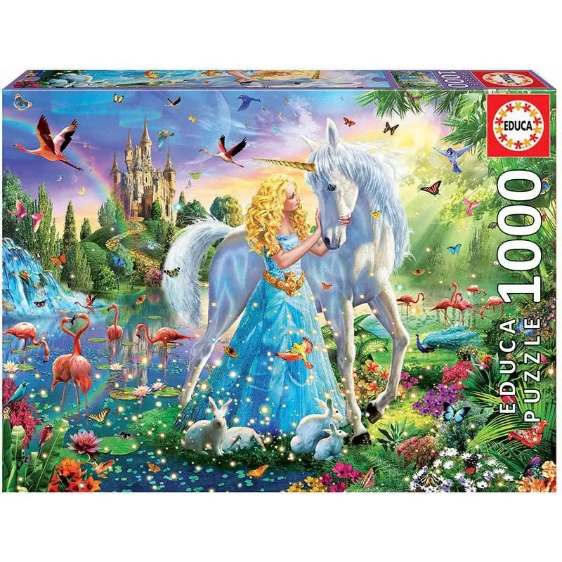 1000pc The Princess and the Unicorn - Toys & Games