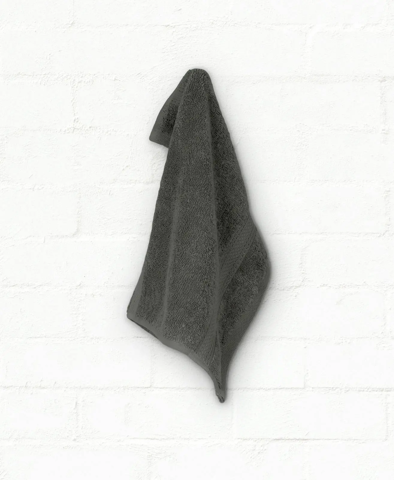 Ardor St Regis Collection 32x32cm Cotton Face Washer/Soft 600GSM Charcoal - Home & Garden