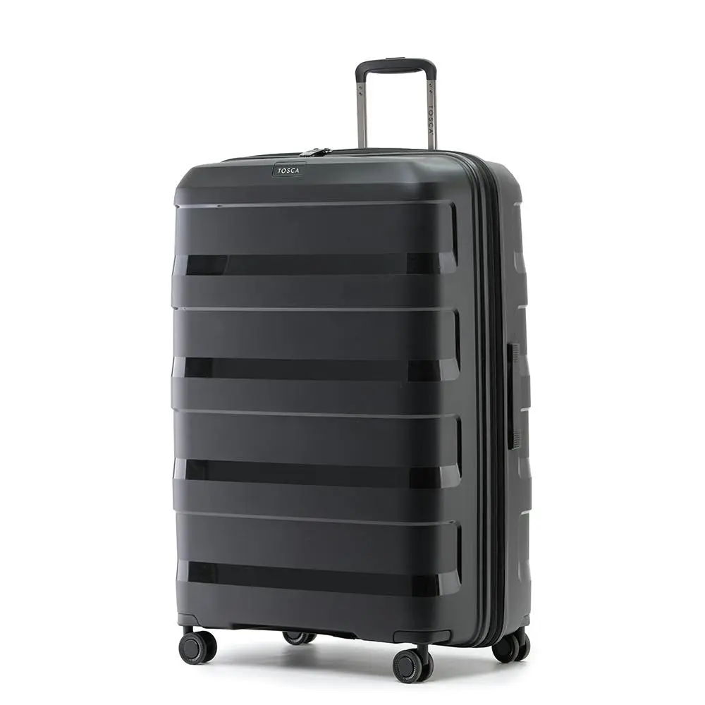 Tosca Comet PP Travel 32" Luggage Checked Baggage Suitcase Trolley Bag Black - Fashion