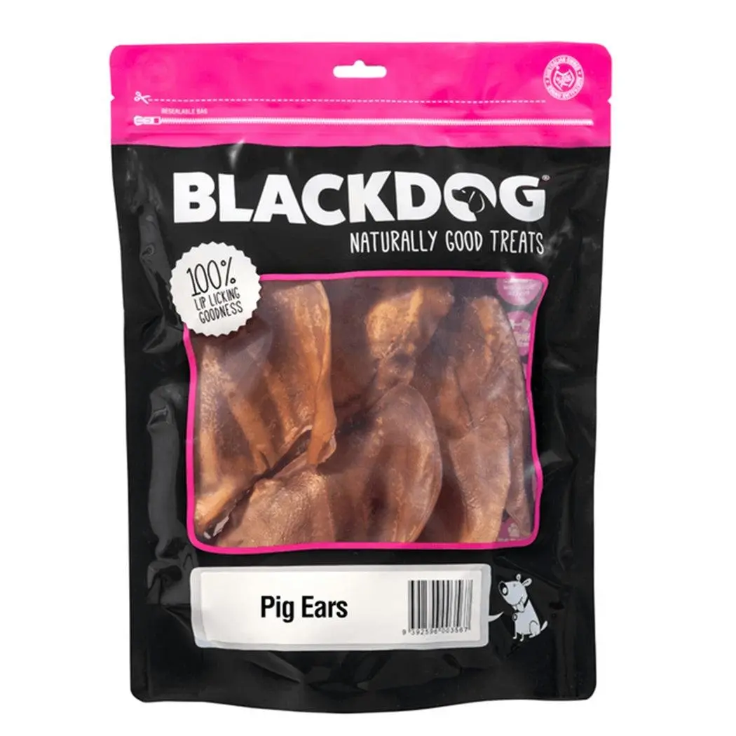 Blackdog Dog Treats Pig Ears 10 pack - Pets