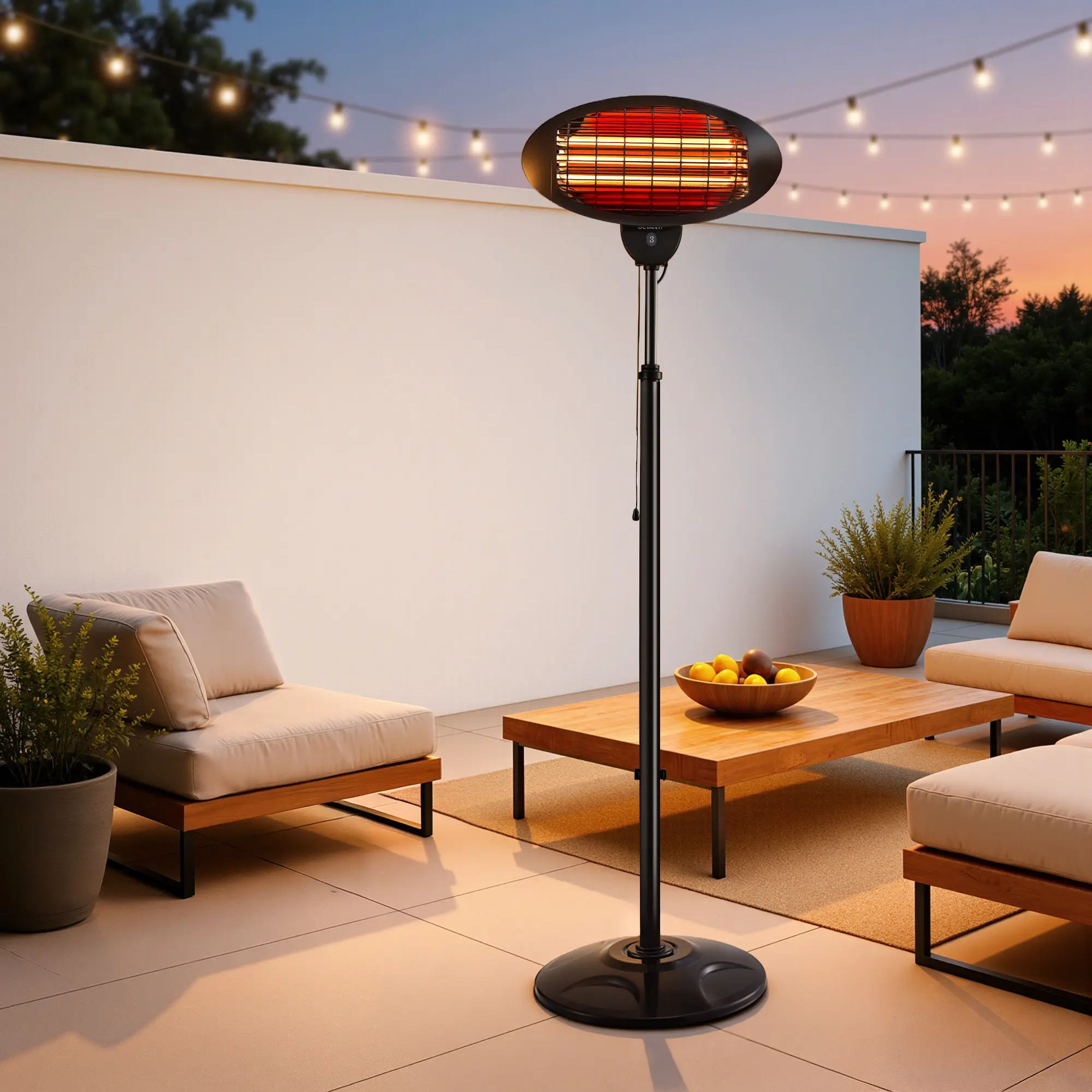 Devanti Electric Patio Heater 2000W - Home & Garden