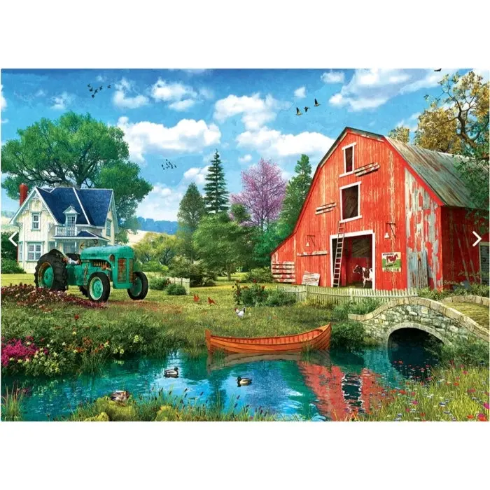 1000pc The Red Barn Tin Puzzle - Toys & Games