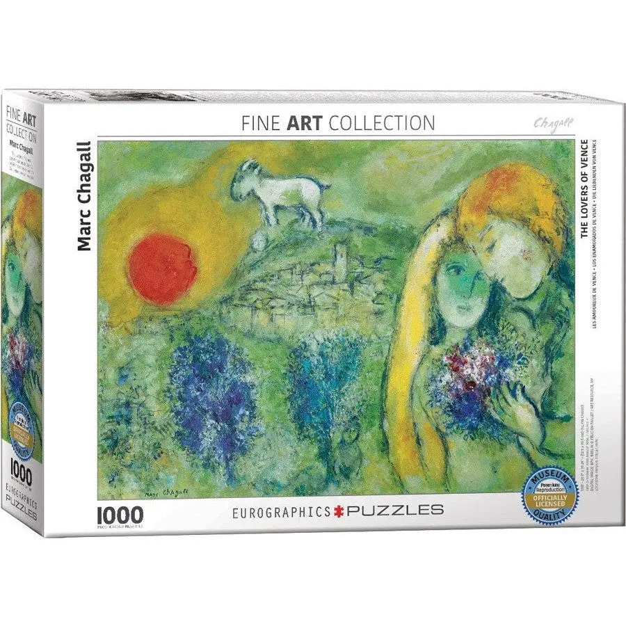 1000pc Chagall Lovers Of Vence - Toys & Games