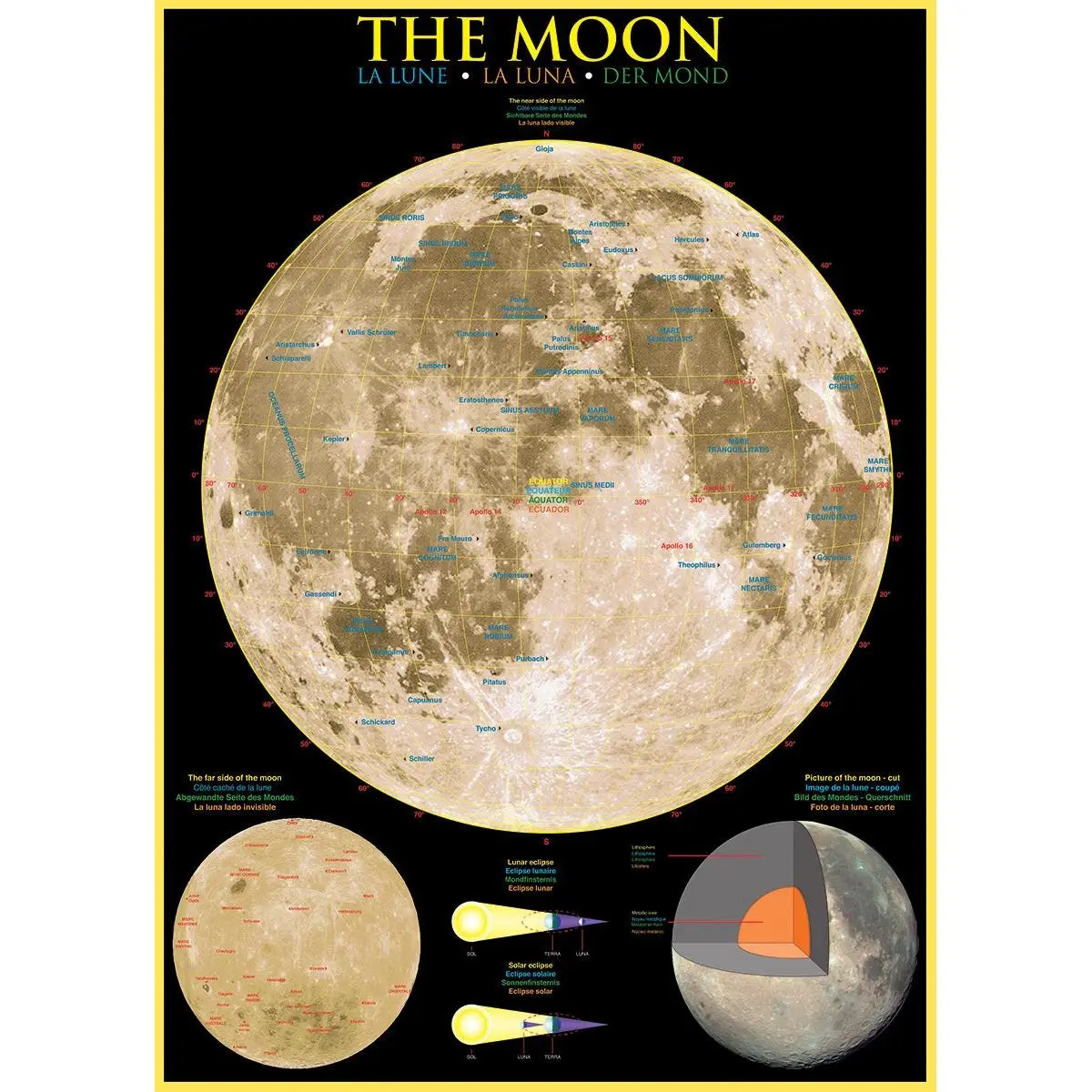 1000pc The Moon - Toys & Games