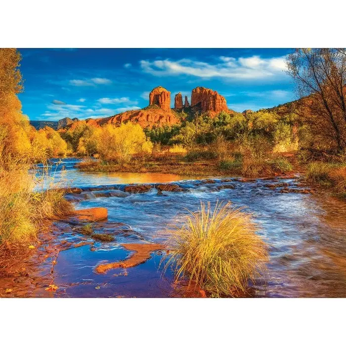 1000pc Red Rock Crossing Arizona Puzzle - Toys & Games