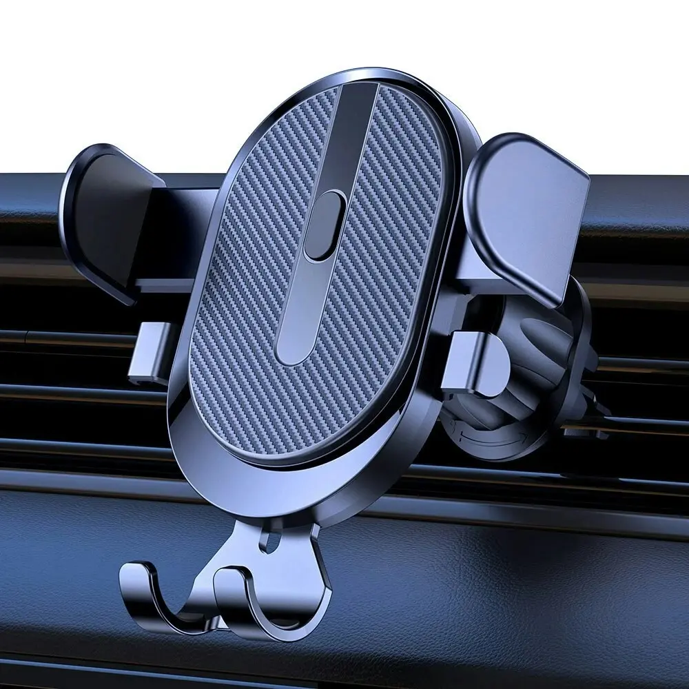 Auto Locking Universal Car Phone Holder Mount with Hook Clip for Car Air Vent - Electronics
