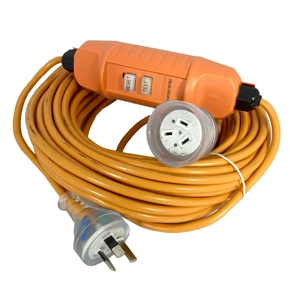 Kaper 18m Circuit Breaker Heavy Duty Power Extension Cord Inline RCD 10amp 240V - Electronics