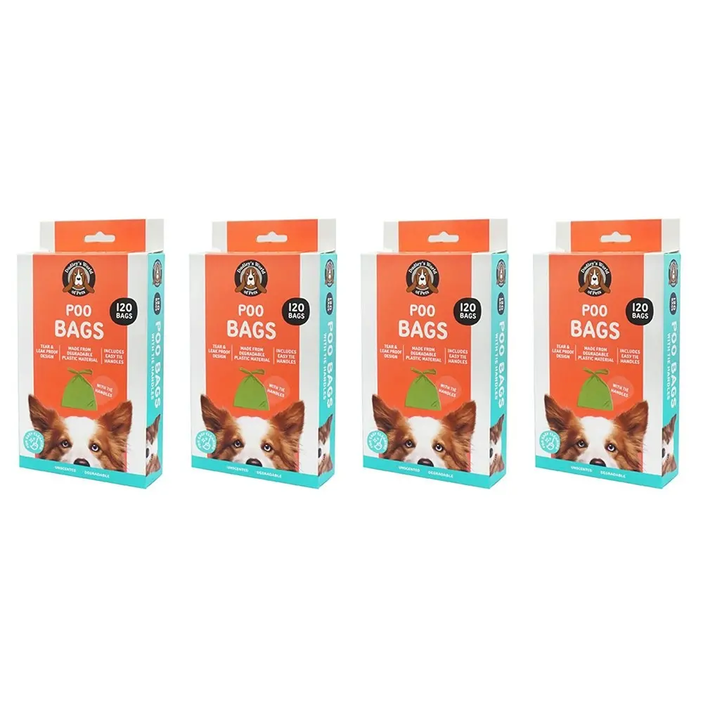 480pc Dudley's World Of Pets Dog Poo Clean Up Portable Eco Friendly Bags