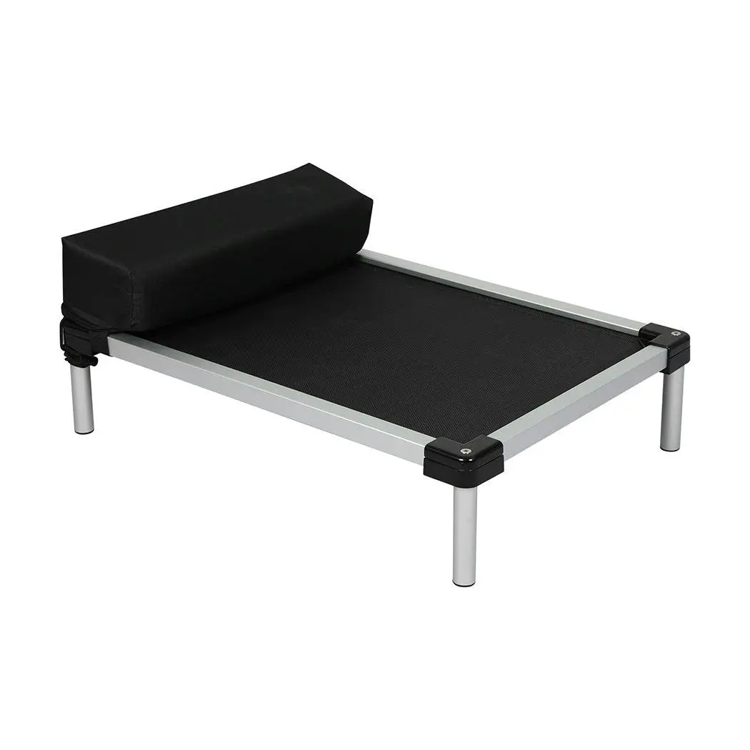 Pawz Pet Trampoline Aluminium Frame Dog Bed Elevated Raised Heavy Pillow Medium - Pets