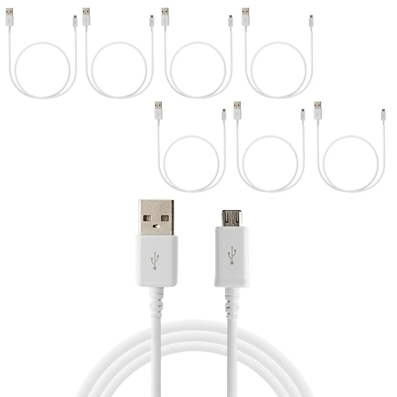 7Pc 1M Usb Charging Cable Micro Usb Connector For Samsung Htc Sony Windows 7X - Electronics