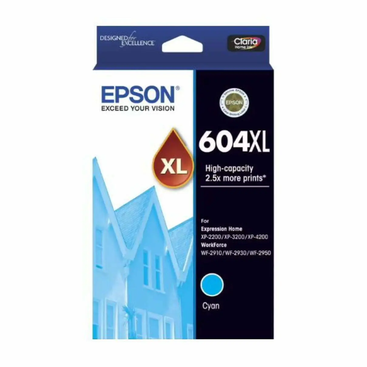 Epson 604XL Cyan High Yield Ink Cartridge Toner C13T10H292 - Electronics