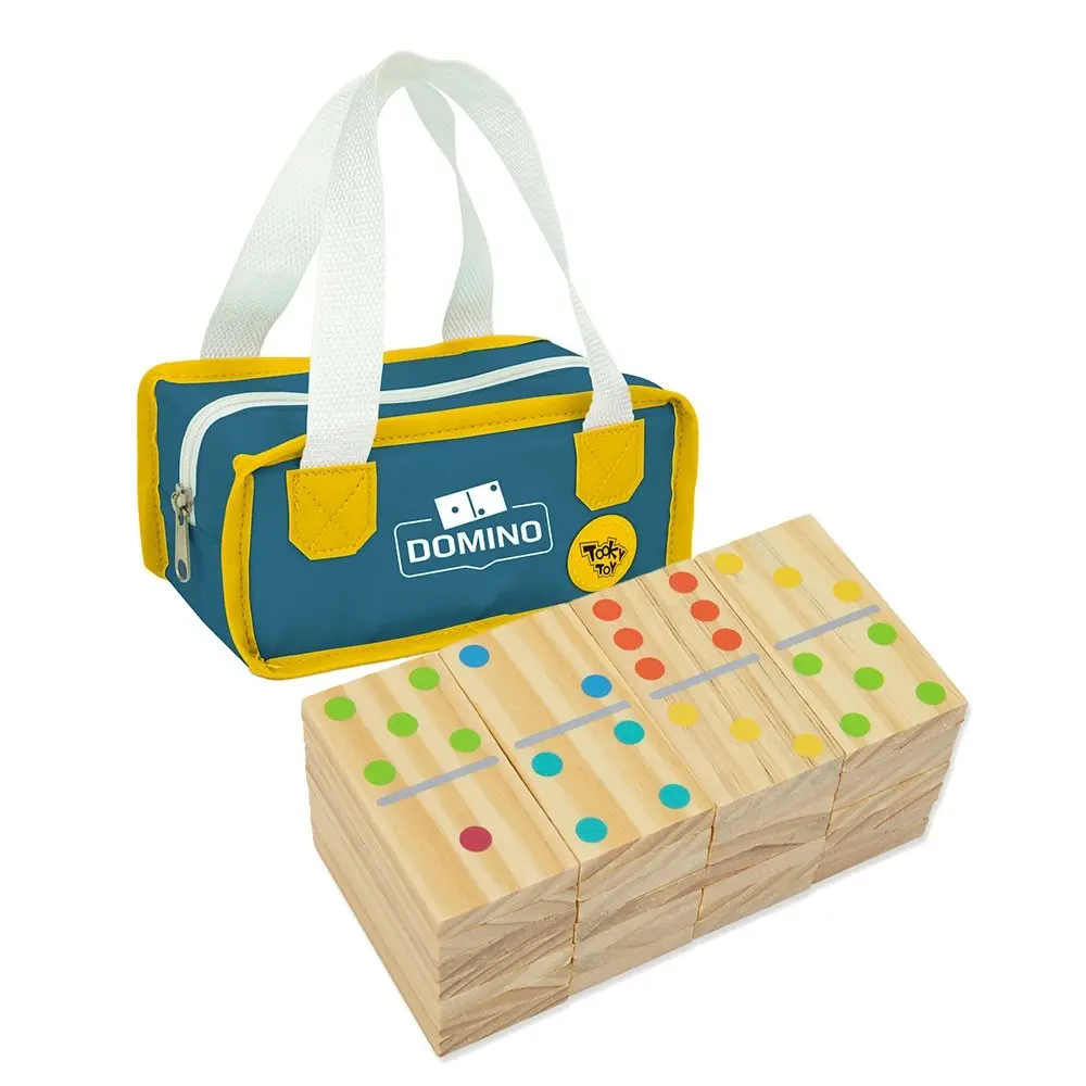 29pc Tooky Toy Kids/Children Wooden Domino Blocks Educational Outdoor Lawn Game - Toys & Games