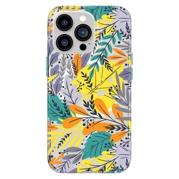 Tech 21 Evo Art MagSafe Case (Suits iPhone 13 Pro Max) - Green Leaf