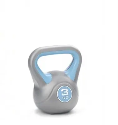 York 3kg Vinyl Kettlebells - Sports & Outdoor